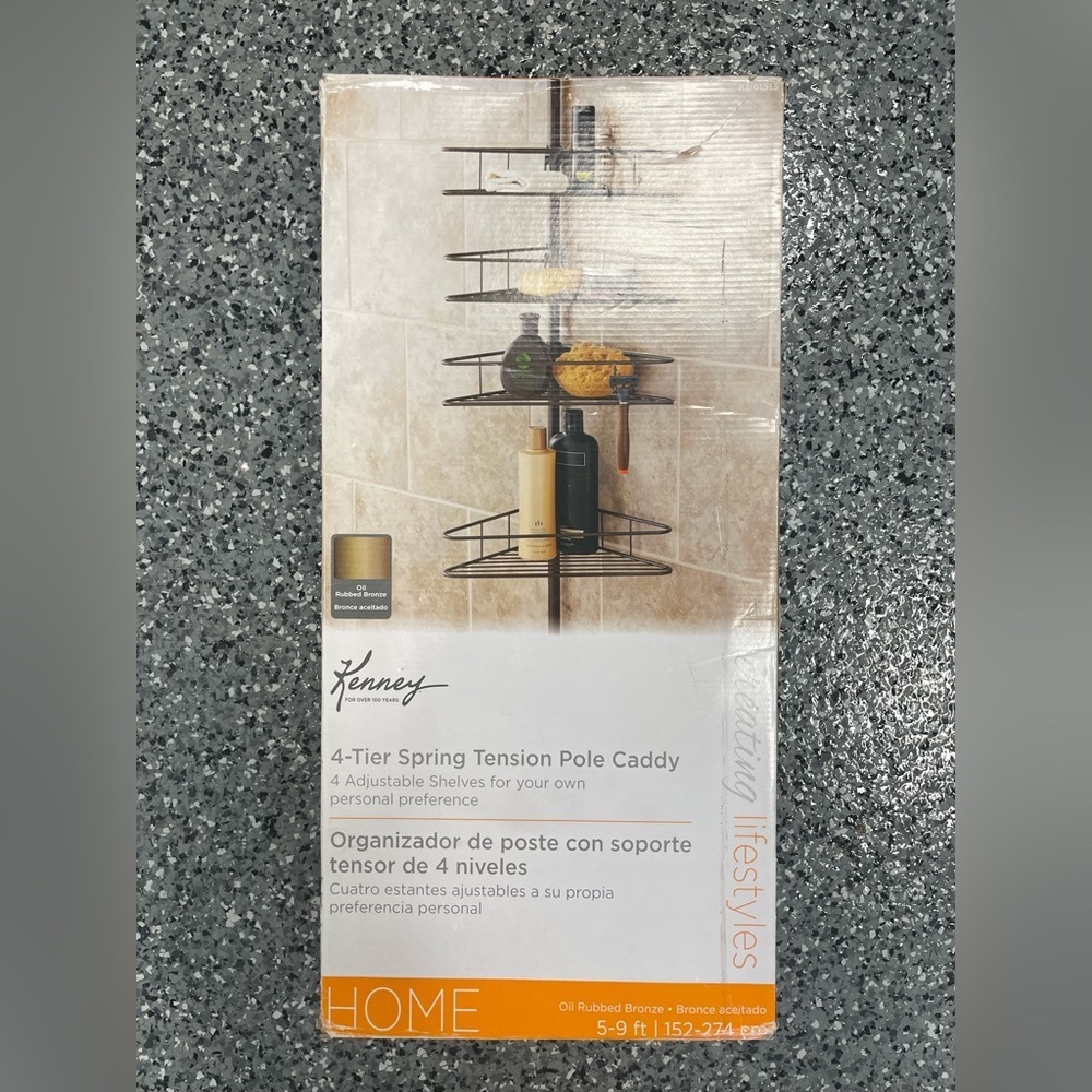 4 Tier Spring Tension Pole Caddy.